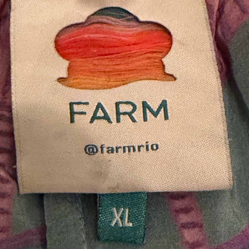 Farm Rio Tropical Wide Leg Palazzo Pants XL - Picture 11 of 12